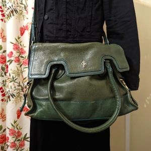 Almost Vintage Green Leather Cole Haan Purse